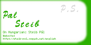 pal steib business card